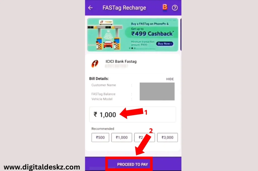 online fastag recharge